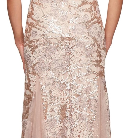 Alex Evenings Women's Size 10 Long Fit and Flare Mother of The Bride Dress - Picture 2 of 4